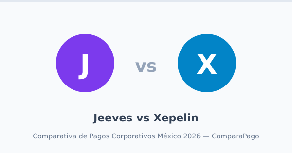 Jeeves vs Xepelin - comparativa de pagos corporativos en México 2026