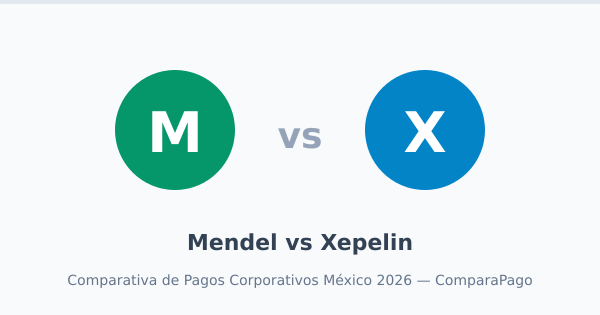 Mendel vs Xepelin - comparativa de pagos corporativos en México 2026